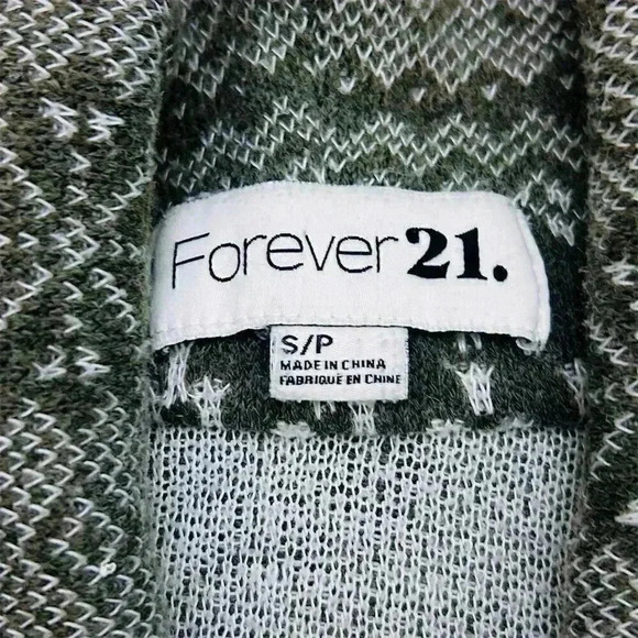 Forever 21  Aztec Cardigan Women Sweater Multicolor Size S - Picture 3 of 7